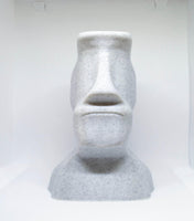 front facing moai easter island head planter