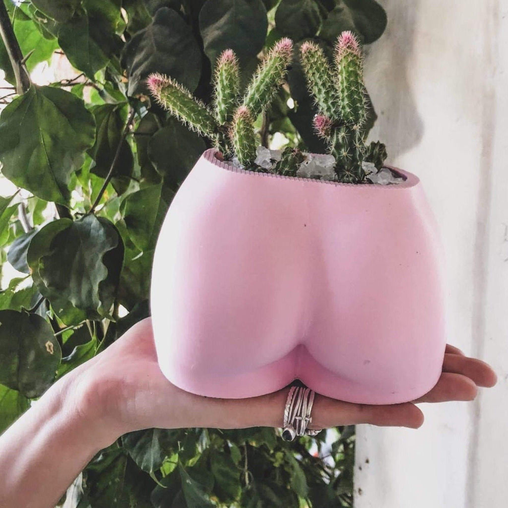 pink butt planter